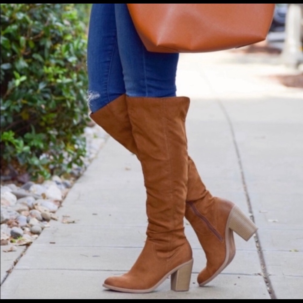 DV Dolce Vita Brown Over the Knee Boots